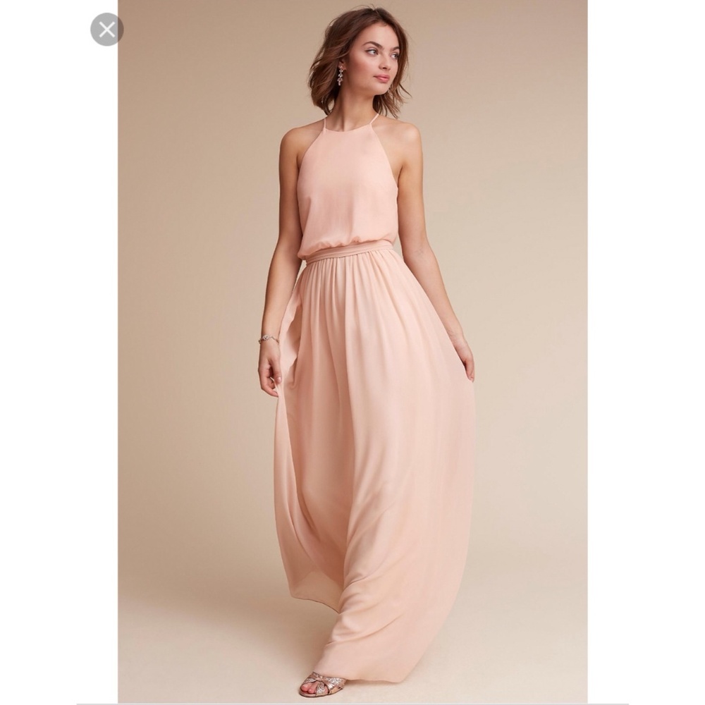 Bhldn Donna Morgan Alana Dress Blush